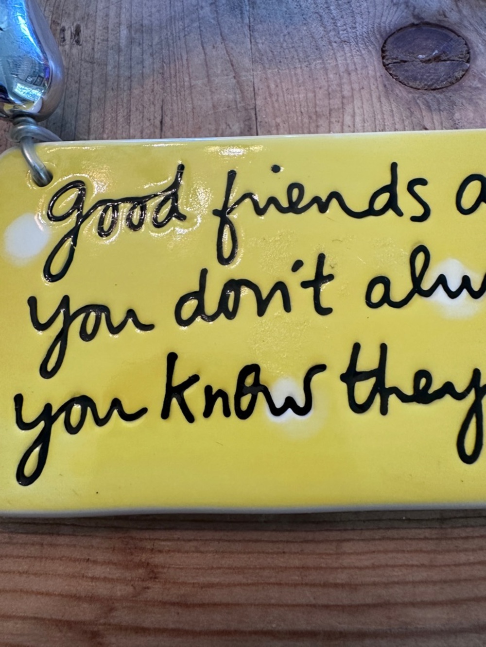Good Friends Are  Like Stars Ceramic Plaque Sandra Magsamen Yellow Dept 56 NWT - Picture 13 of 14